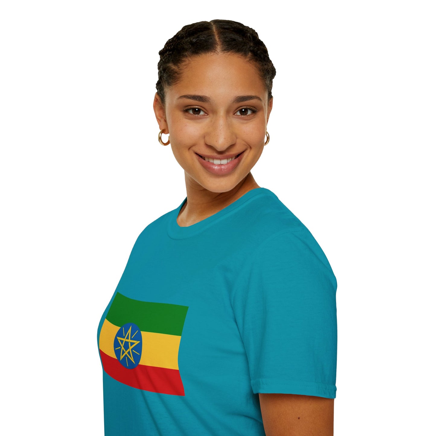 Unisex Softstyle T-Shirt -- Ethiopia Federal Flag