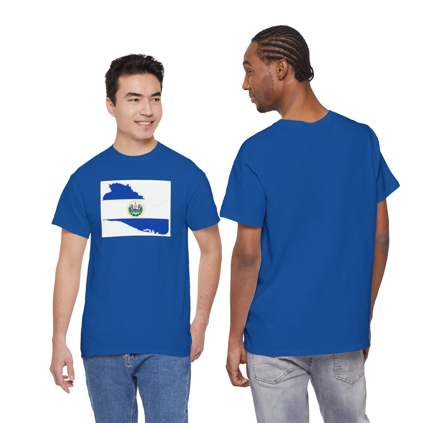 Unisex Heavy Cotton Tee -- el Salvador flag and map