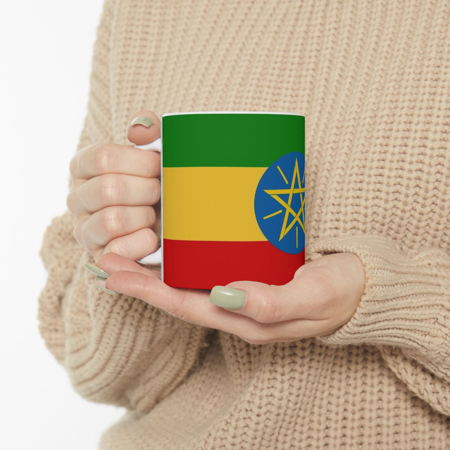 Ceramic Mug 11oz ZZ -- Ethiopian Federl Flag