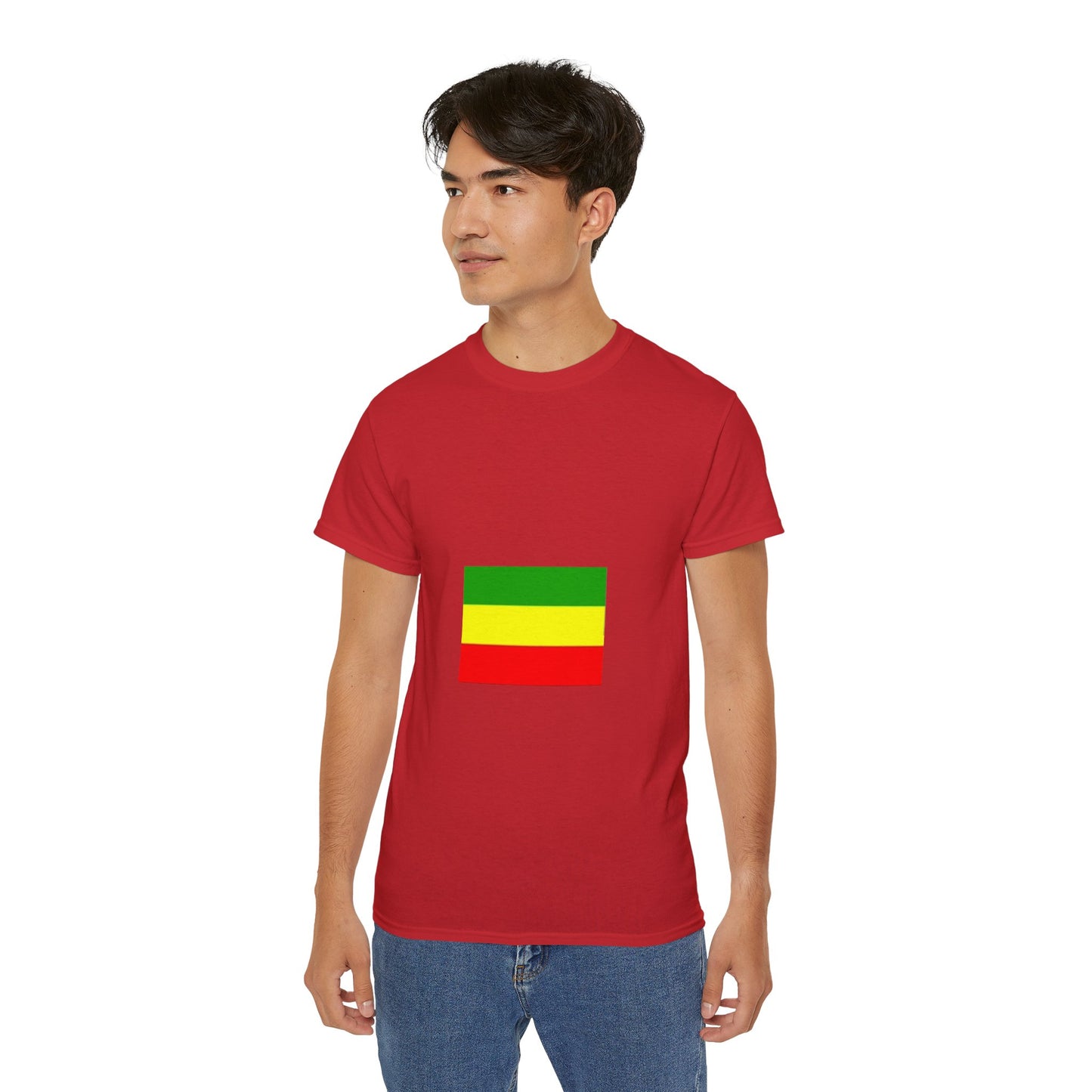 Unisex Ultra Cotton Tee - Ethiopan Flag no star