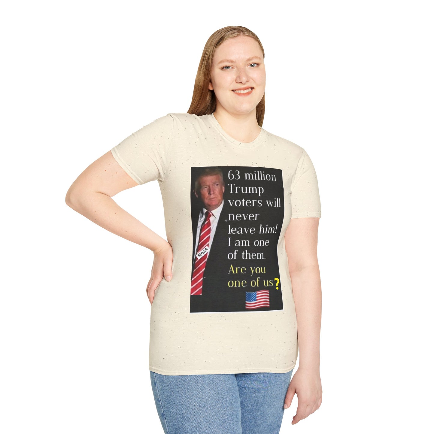 Unisex Softstyle T-Shirt -- Trump 2024