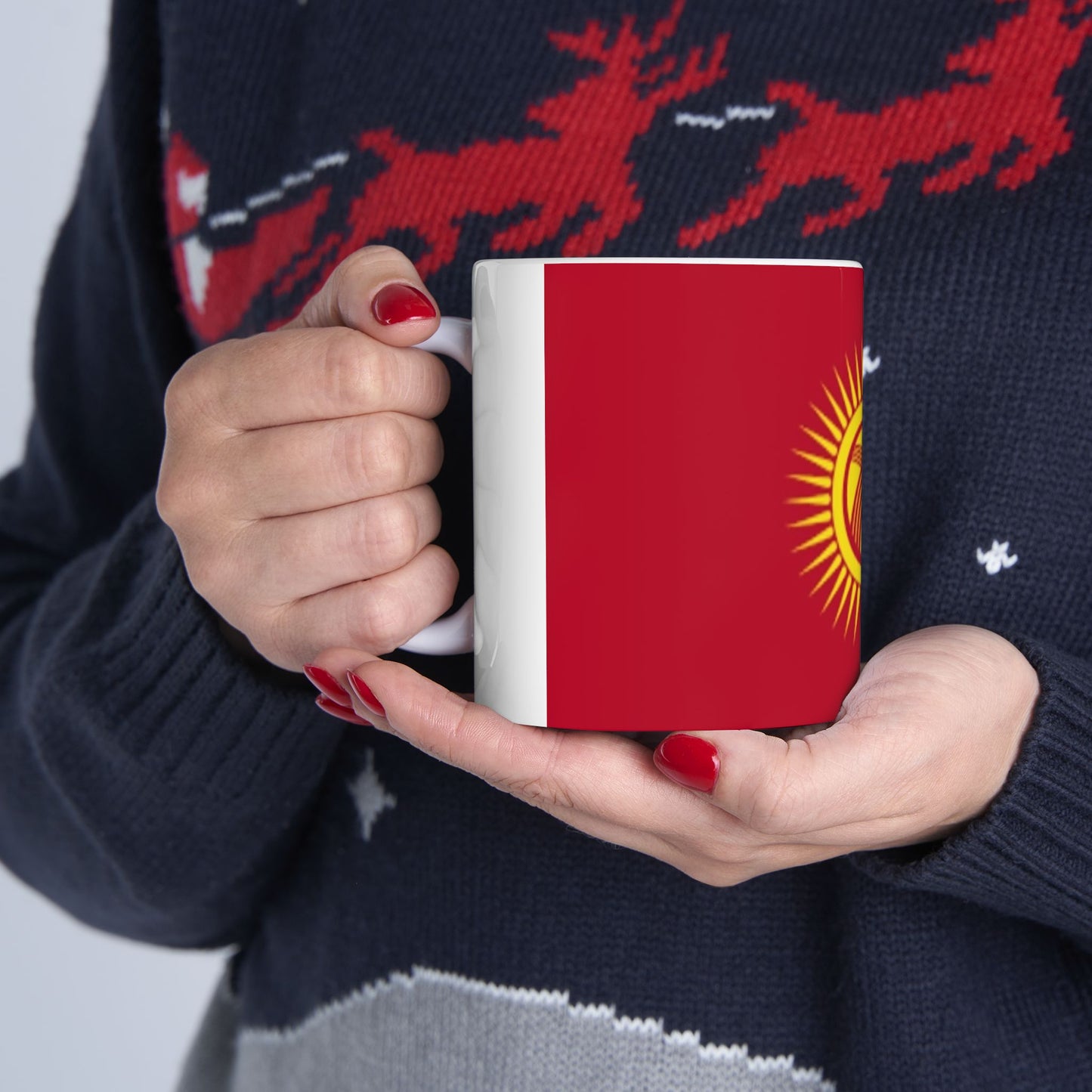 Ceramic Mug, 11oz -- Kyrgyzstan