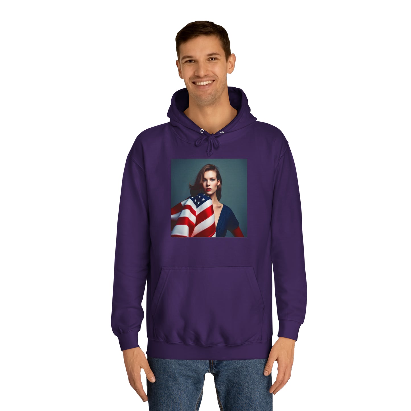 Unisex College Hoodie USA