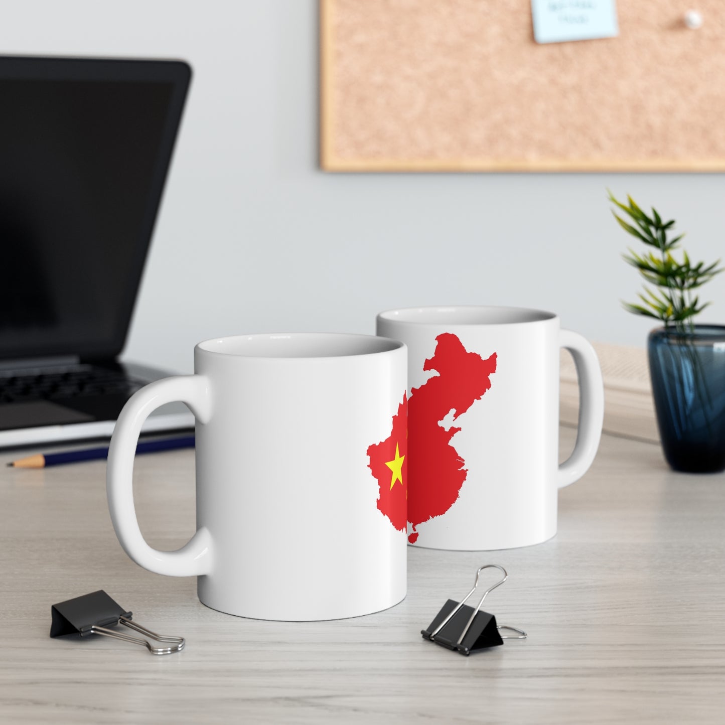 Mug 11oz -- china flag and map