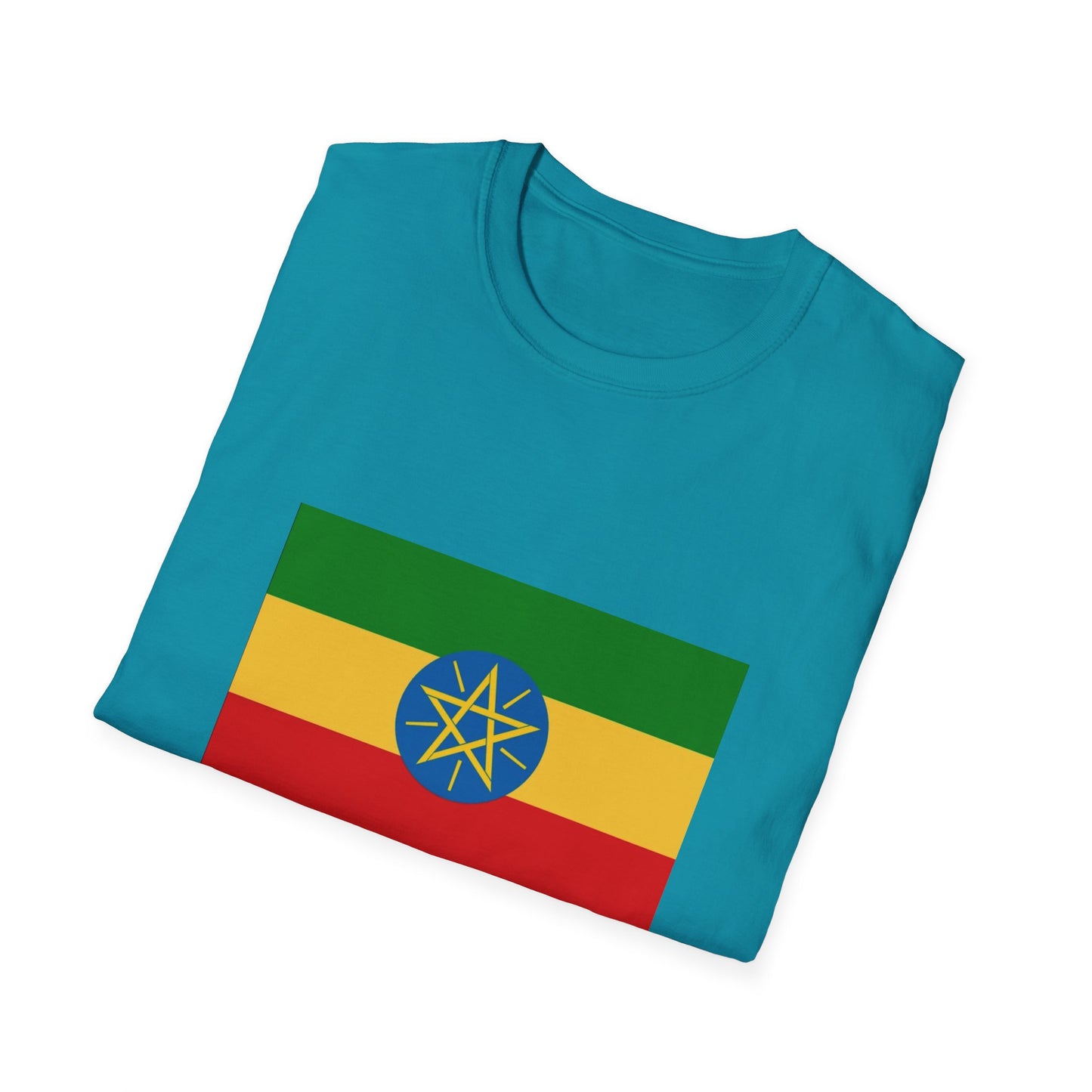 Unisex Softstyle T-Shirt -- Ethiopia Federal Flag