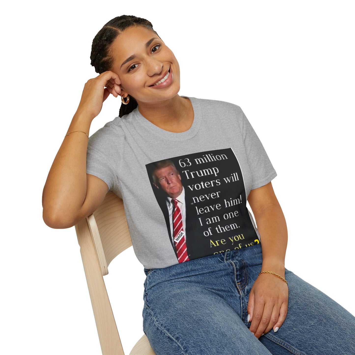 Unisex Softstyle T-Shirt -- Trump 2024