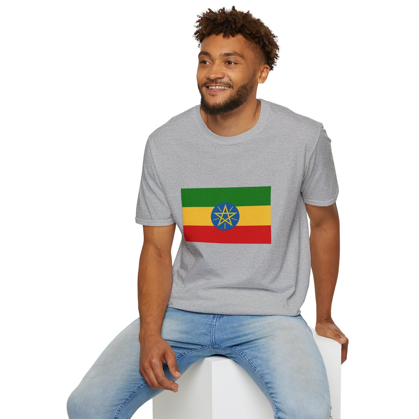 Unisex Softstyle T-Shirt -- Ethiopia Federal Flag