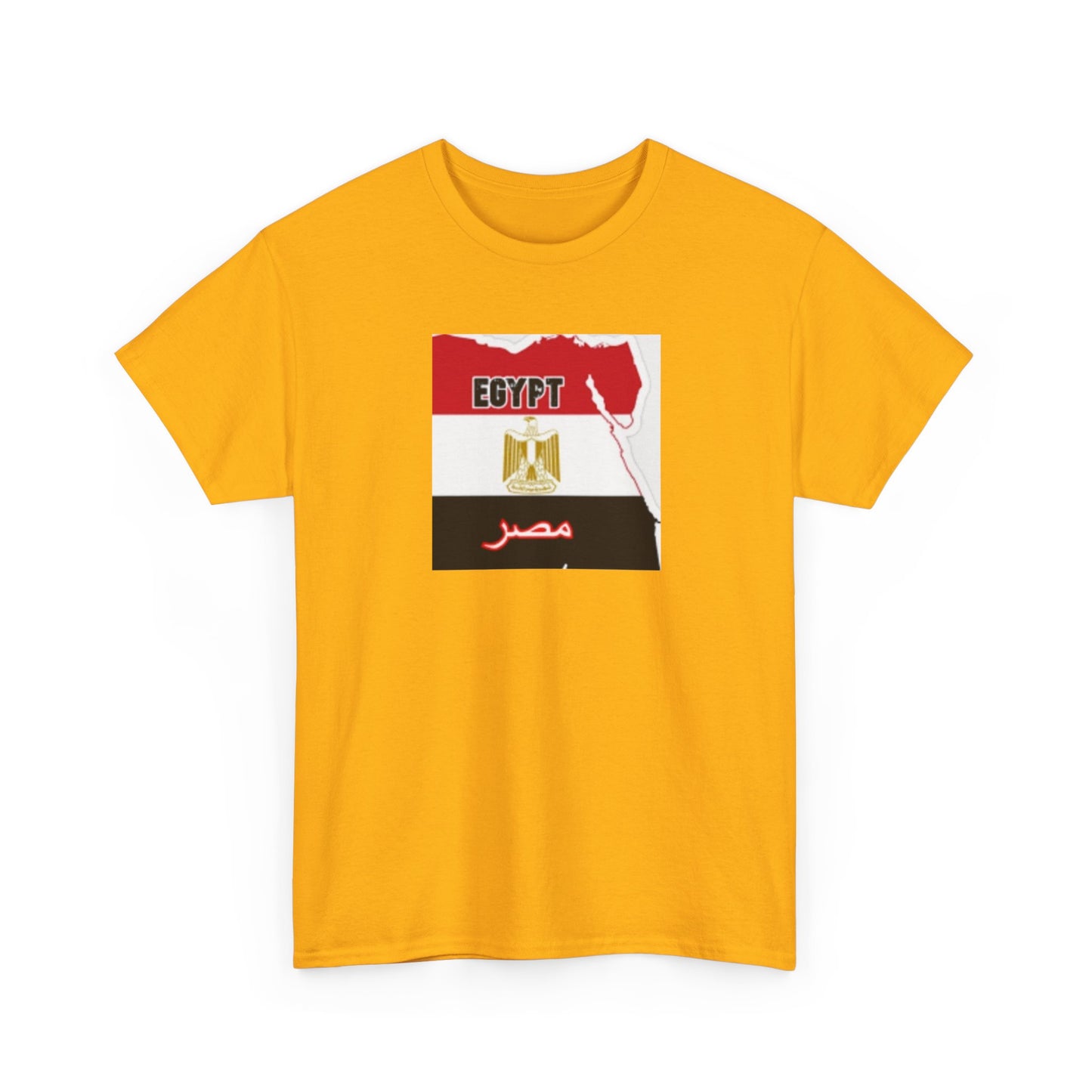Unisex Heavy Cotton Tee -- Egypt flag and map