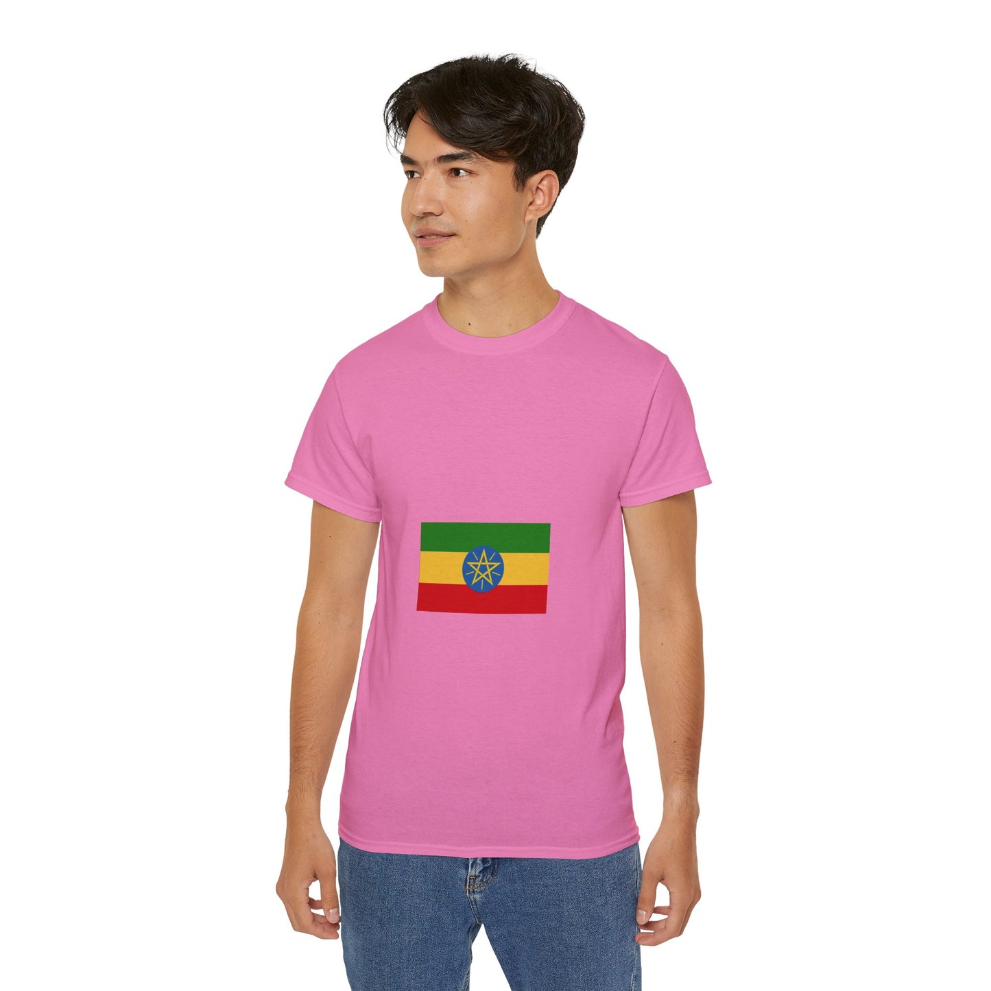 Unisex Ultra Cotton Tee -- Ethiopian Federal Flag Tshirt
