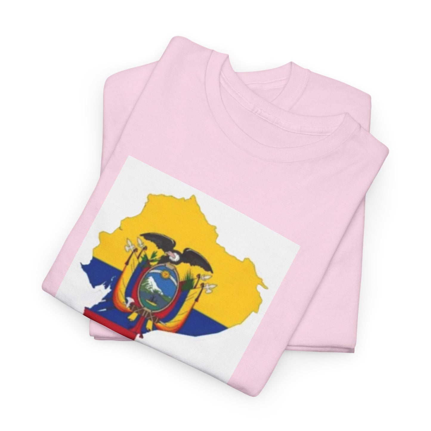 Unisex Heavy Cotton Tee -- Ecuador flag and map