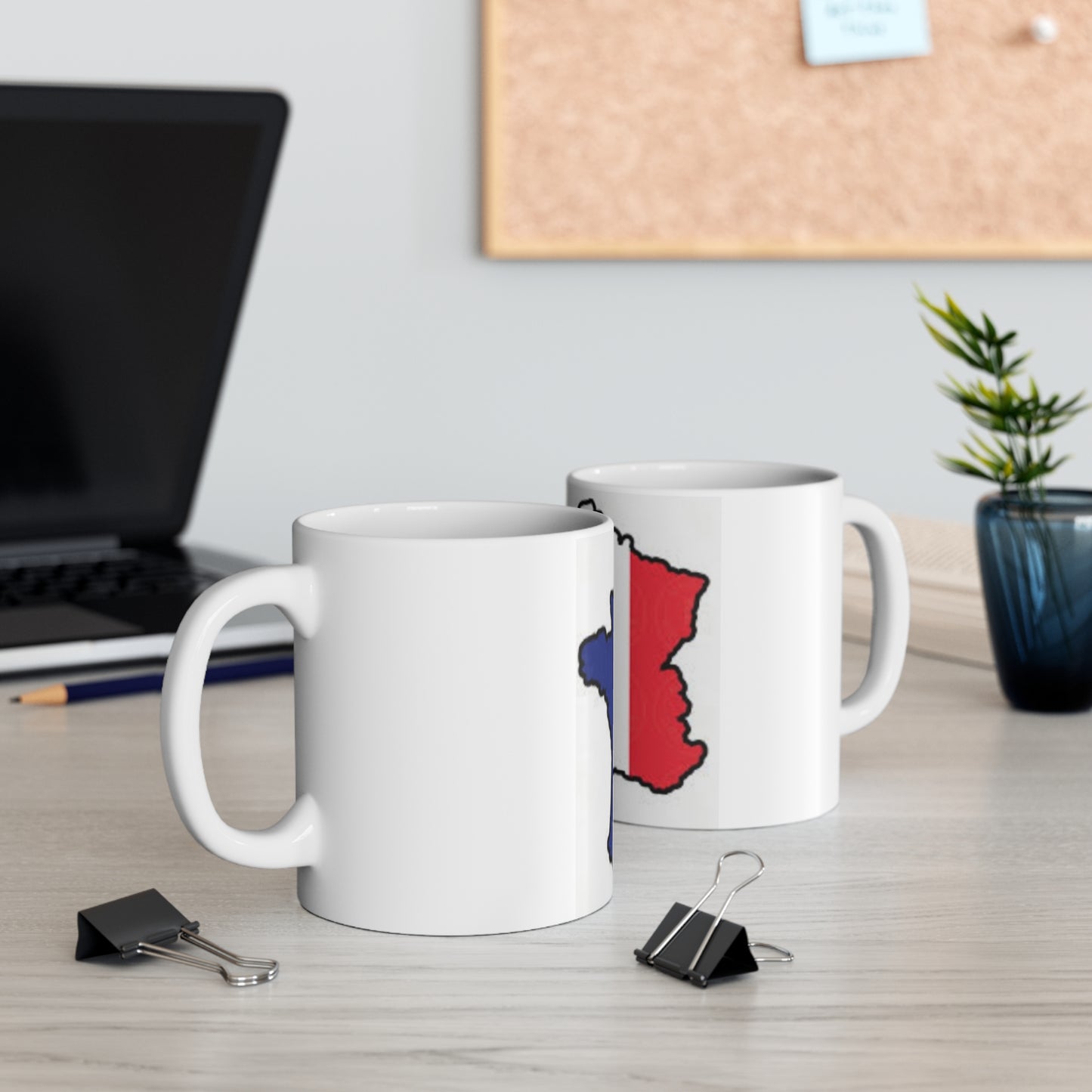 Mug 11oz -- France Flag and map