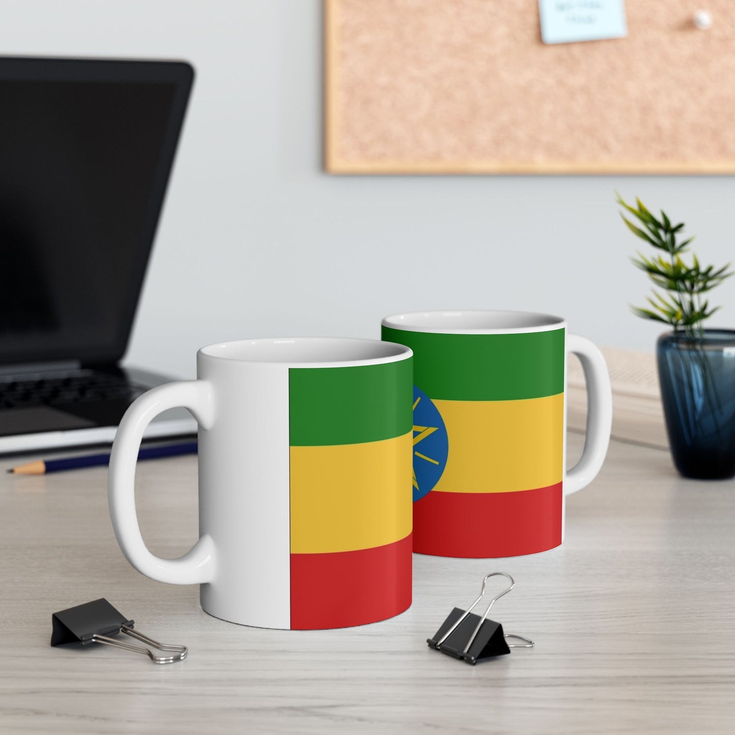 Ceramic Mug 11oz ZZ -- Ethiopian Federl Flag