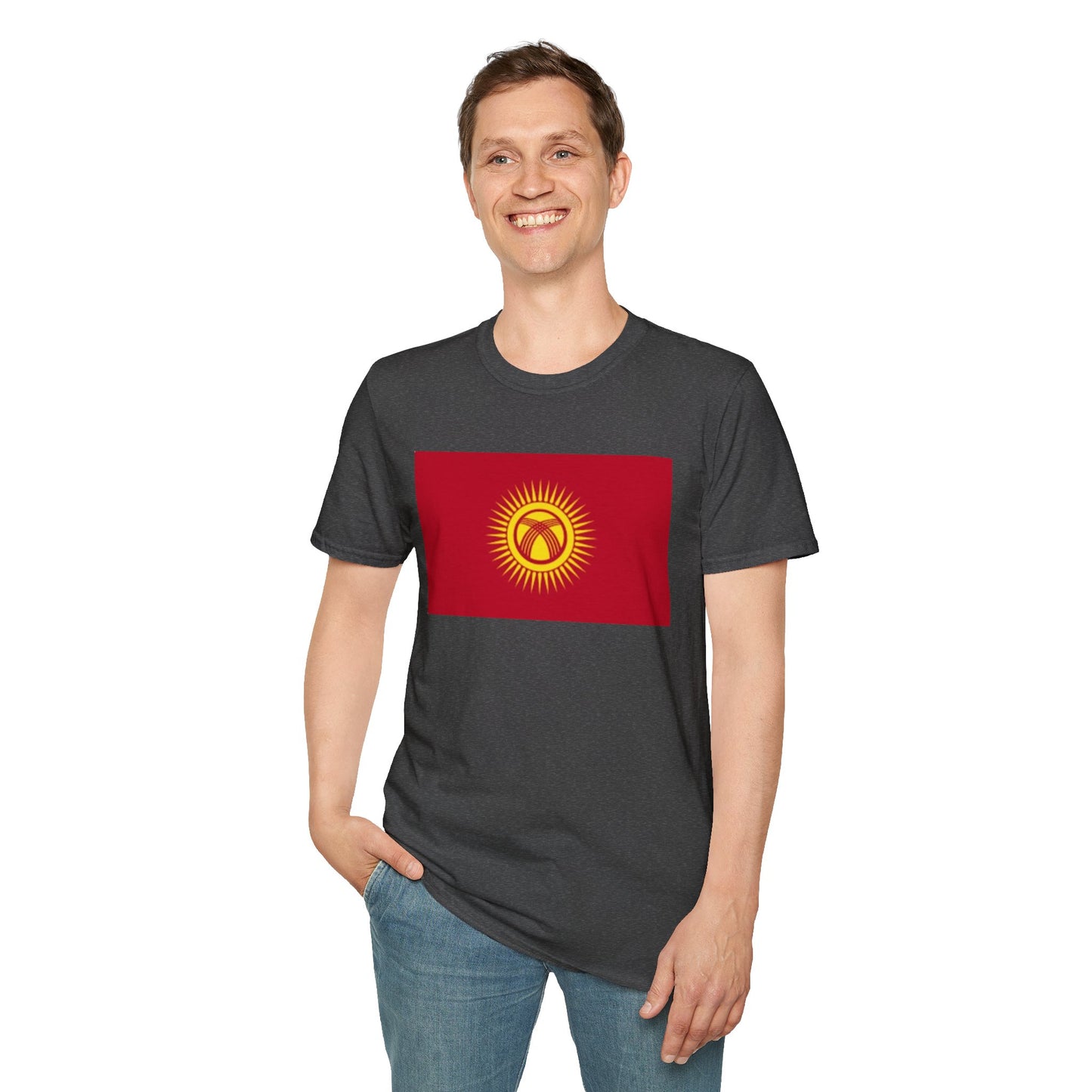 Unisex Softstyle T-Shirt -- Kyrgyzstan