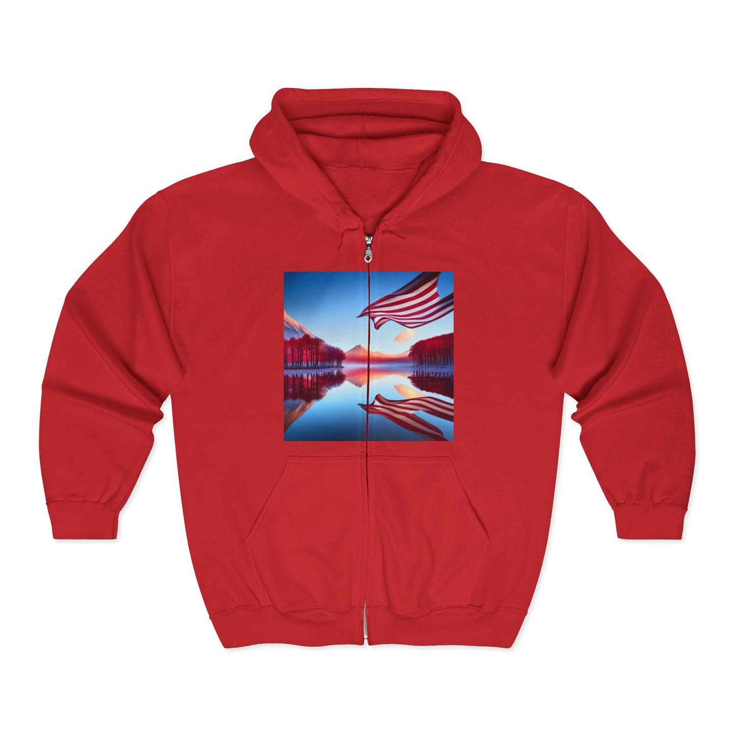 Unisex Heavy Blend™ Full Zip Hooded Sweatshirt ,-- USA