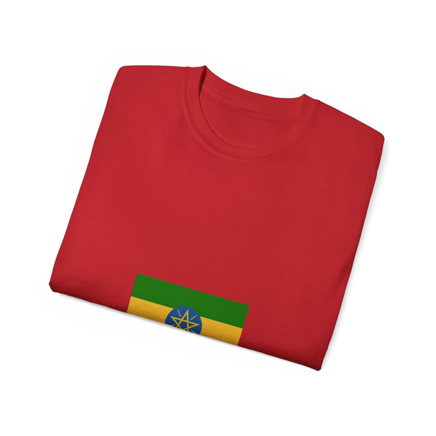 Unisex Ultra Cotton Tee -- Ethiopian Federal Flag Tshirt