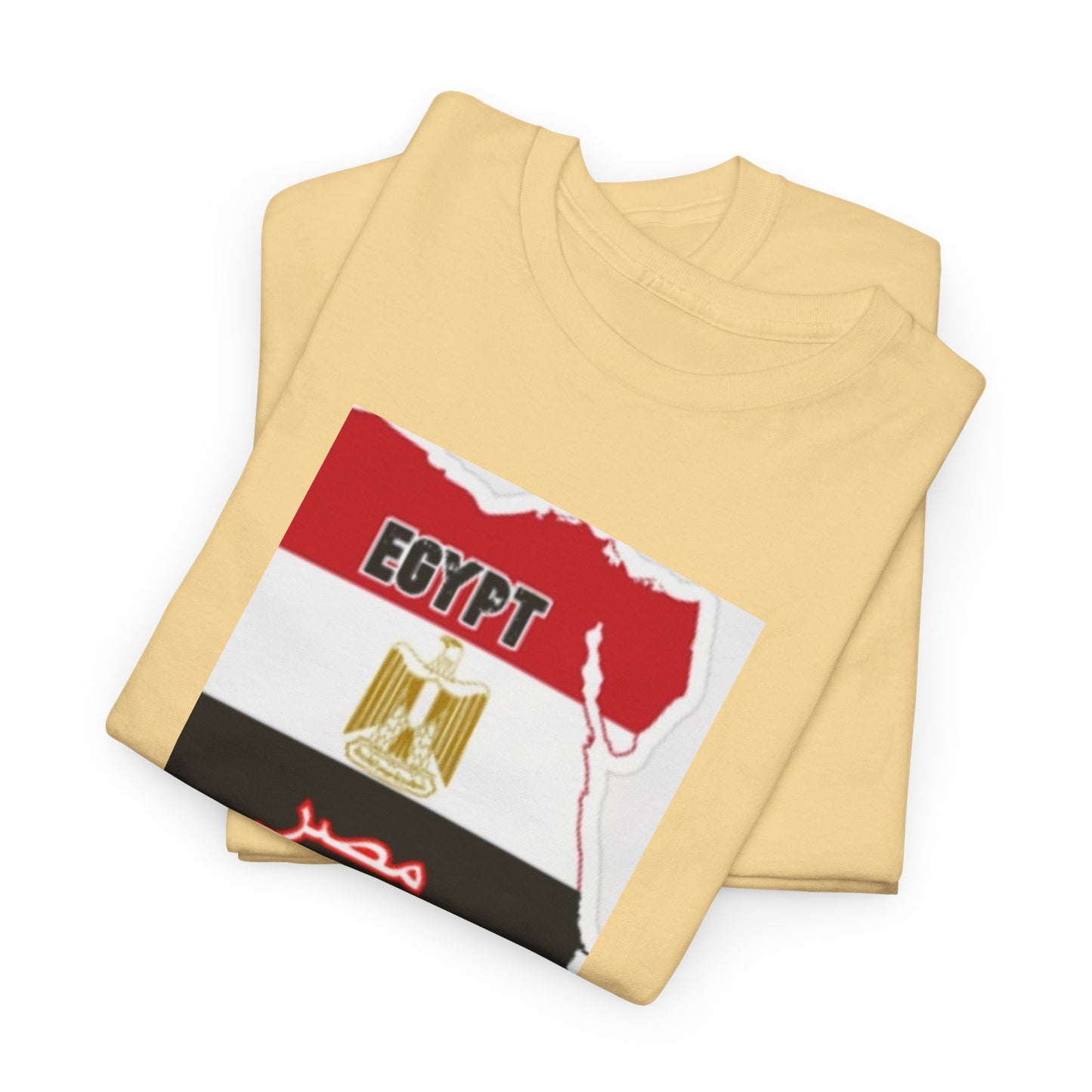 Unisex Heavy Cotton Tee -- Egypt flag and map