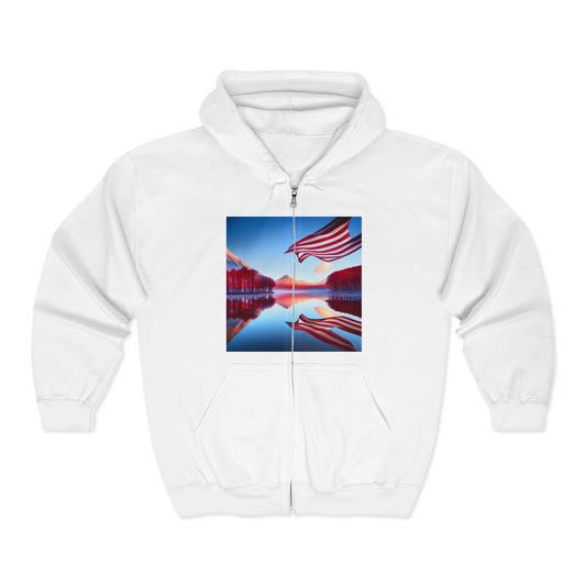 Unisex Heavy Blend™ Full Zip Hooded Sweatshirt ,-- USA