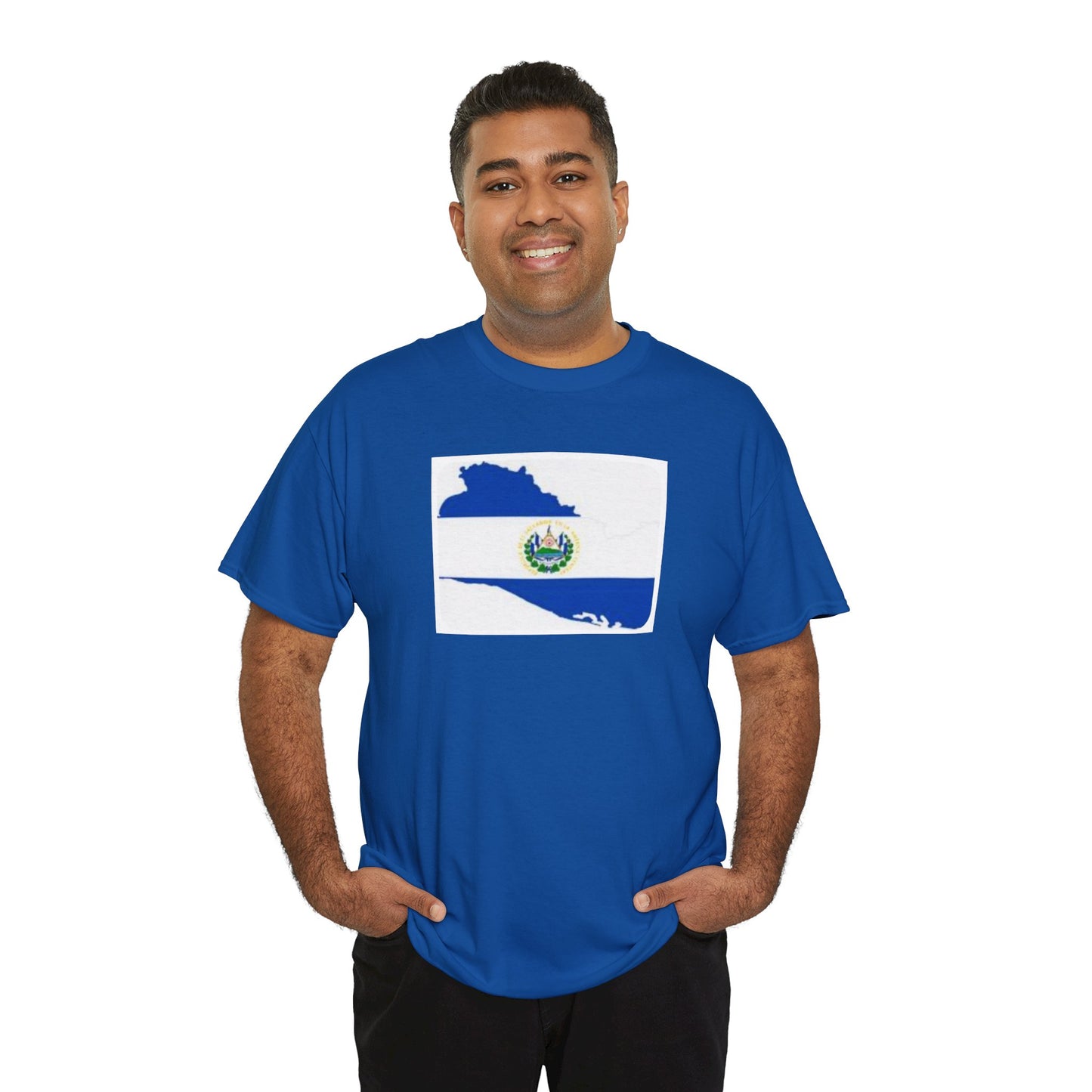 Unisex Heavy Cotton Tee -- el Salvador flag and map