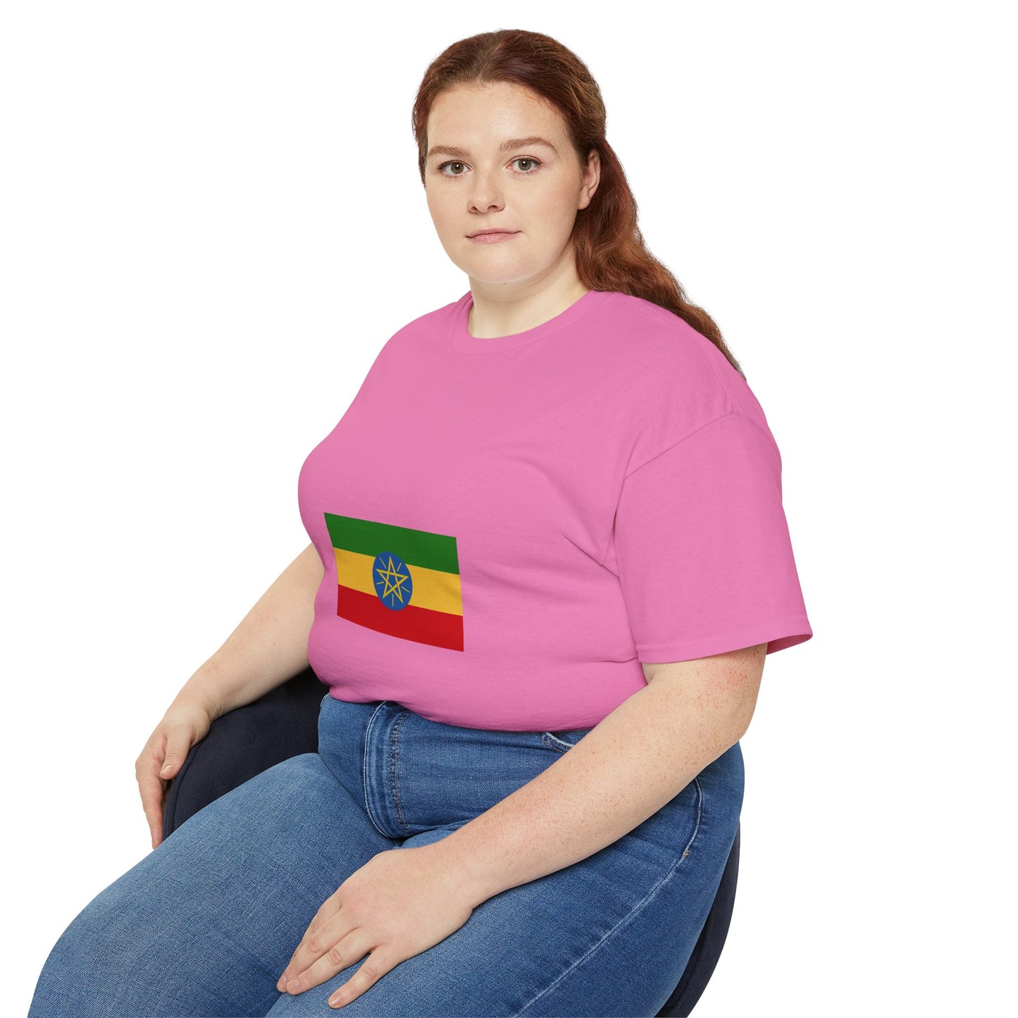 Unisex Ultra Cotton Tee -- Ethiopian Federal Flag Tshirt