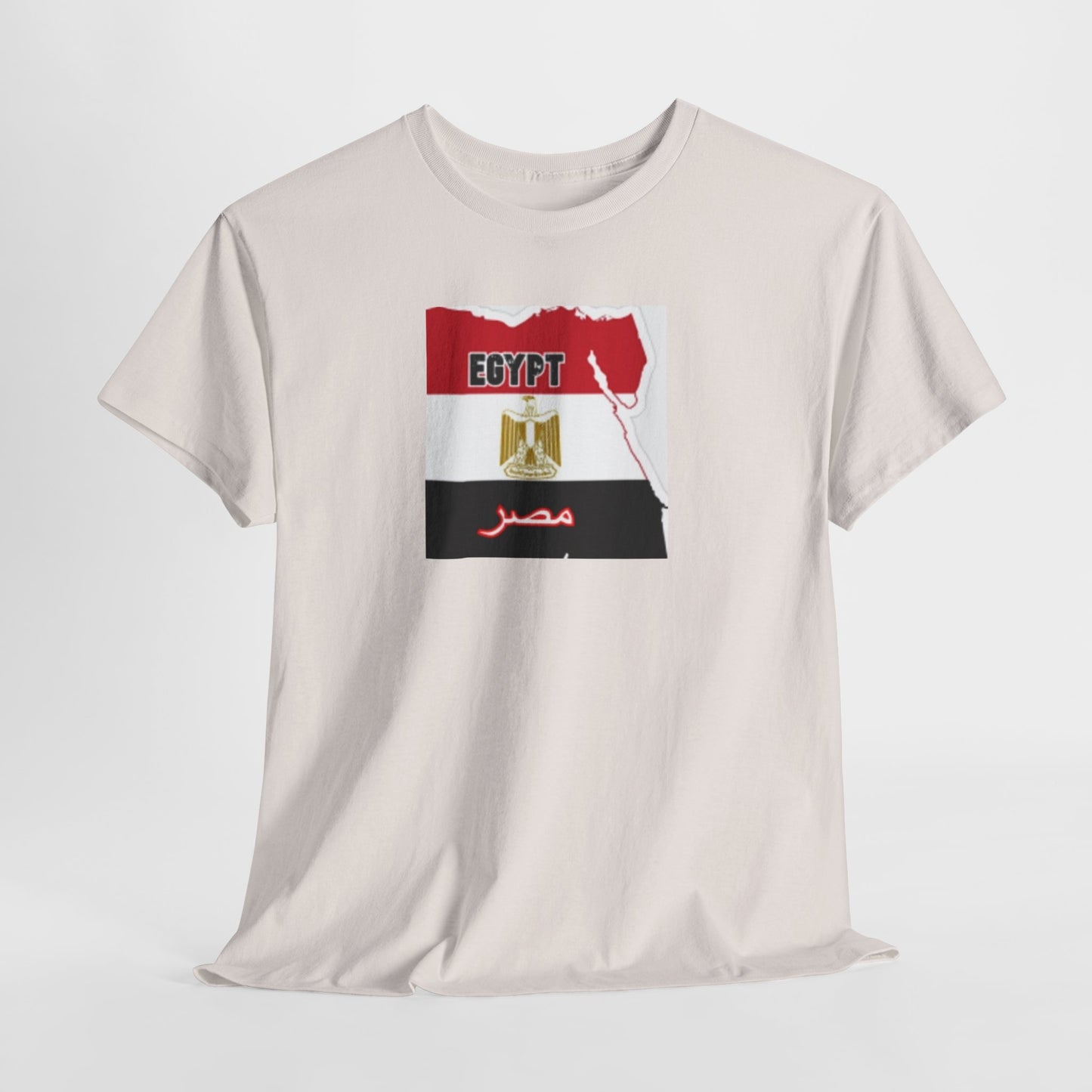 Unisex Heavy Cotton Tee -- Egypt flag and map