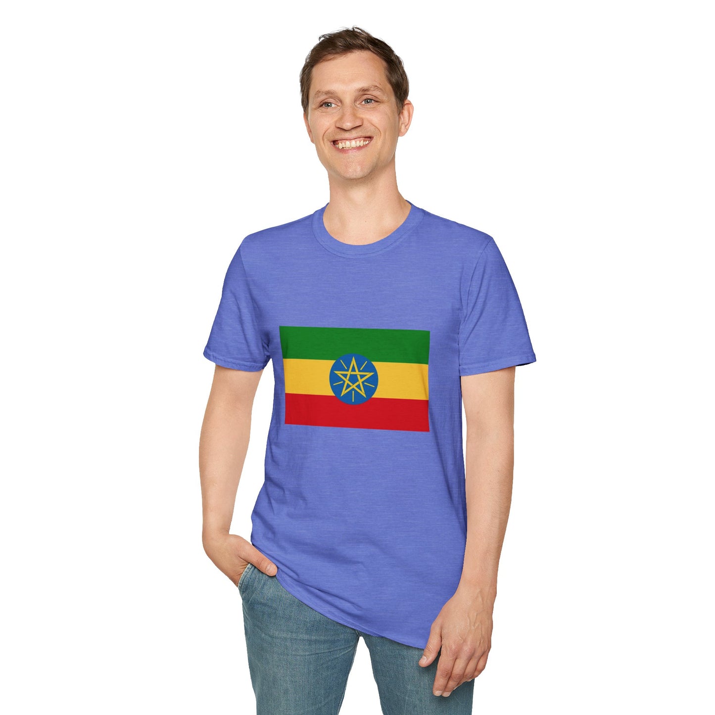 Unisex Softstyle T-Shirt -- Ethiopia Federal Flag