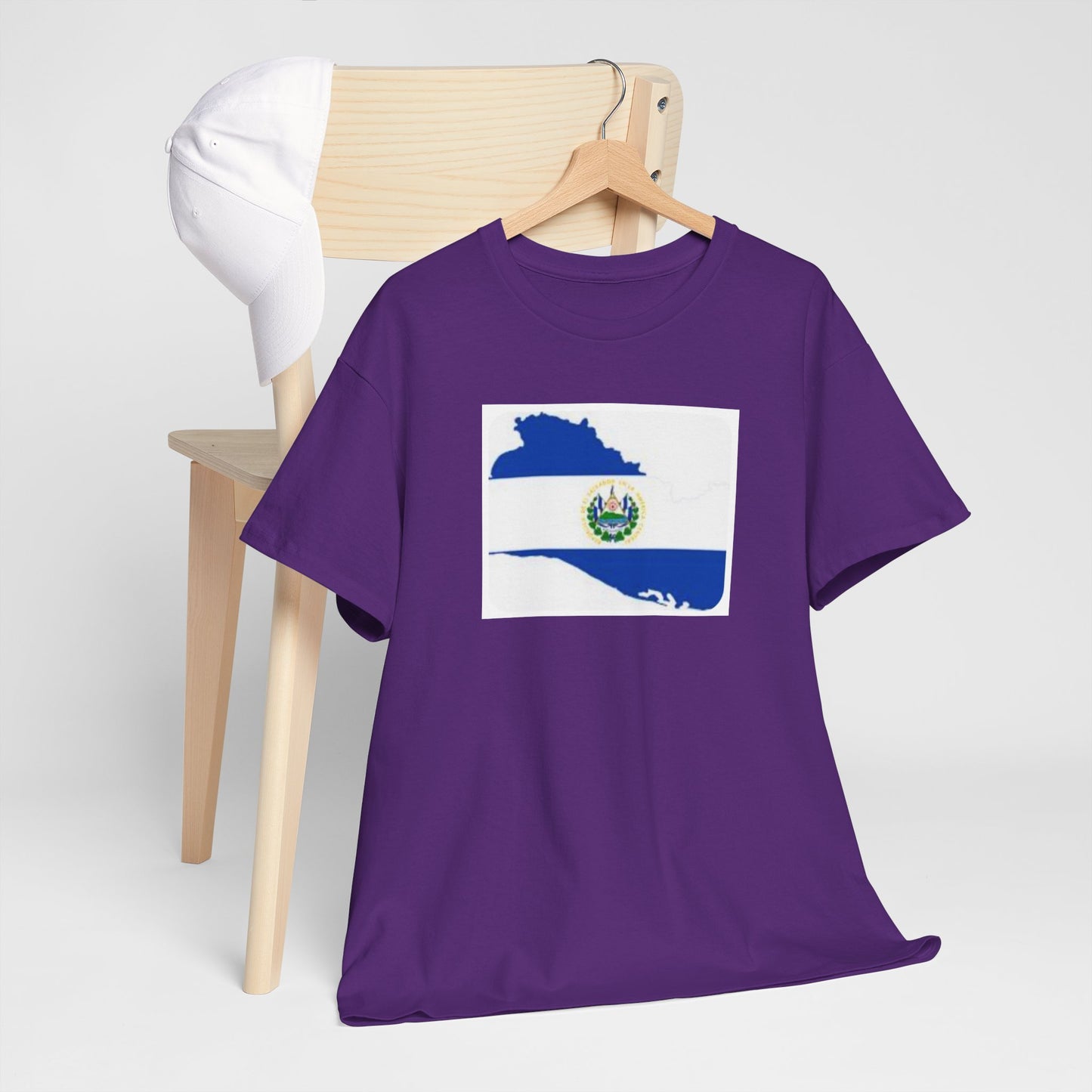 Unisex Heavy Cotton Tee -- el Salvador flag and map