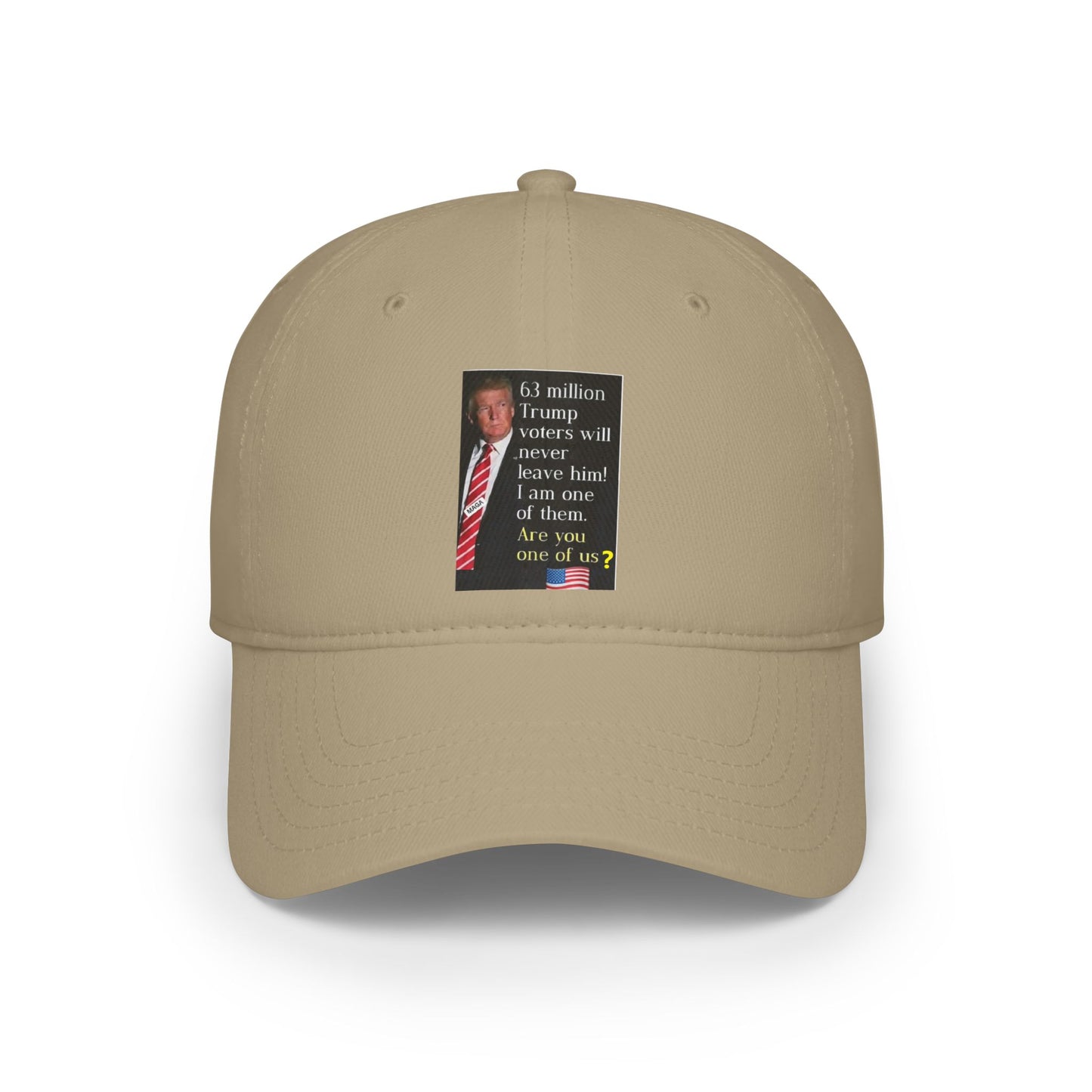 Low Profile Baseball Cap +- Trump 2024