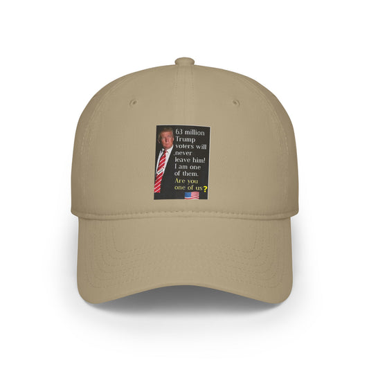 Low Profile Baseball Cap +- Trump 2024