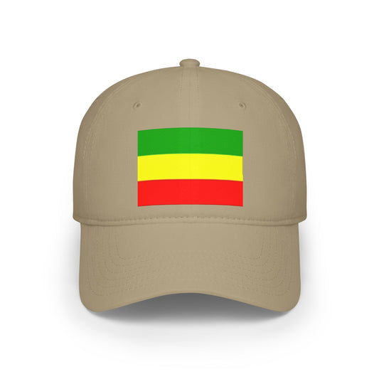Low Profile Baseball Cap -- Ethiopan Flag no star