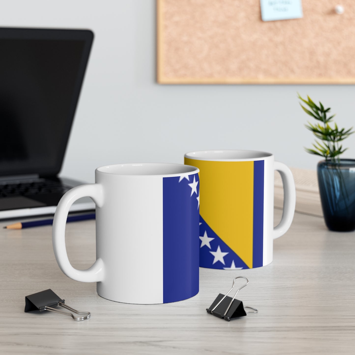 Ceramic Coffee Cups, 11oz, 15oz  -- Bosnia Herzegovina