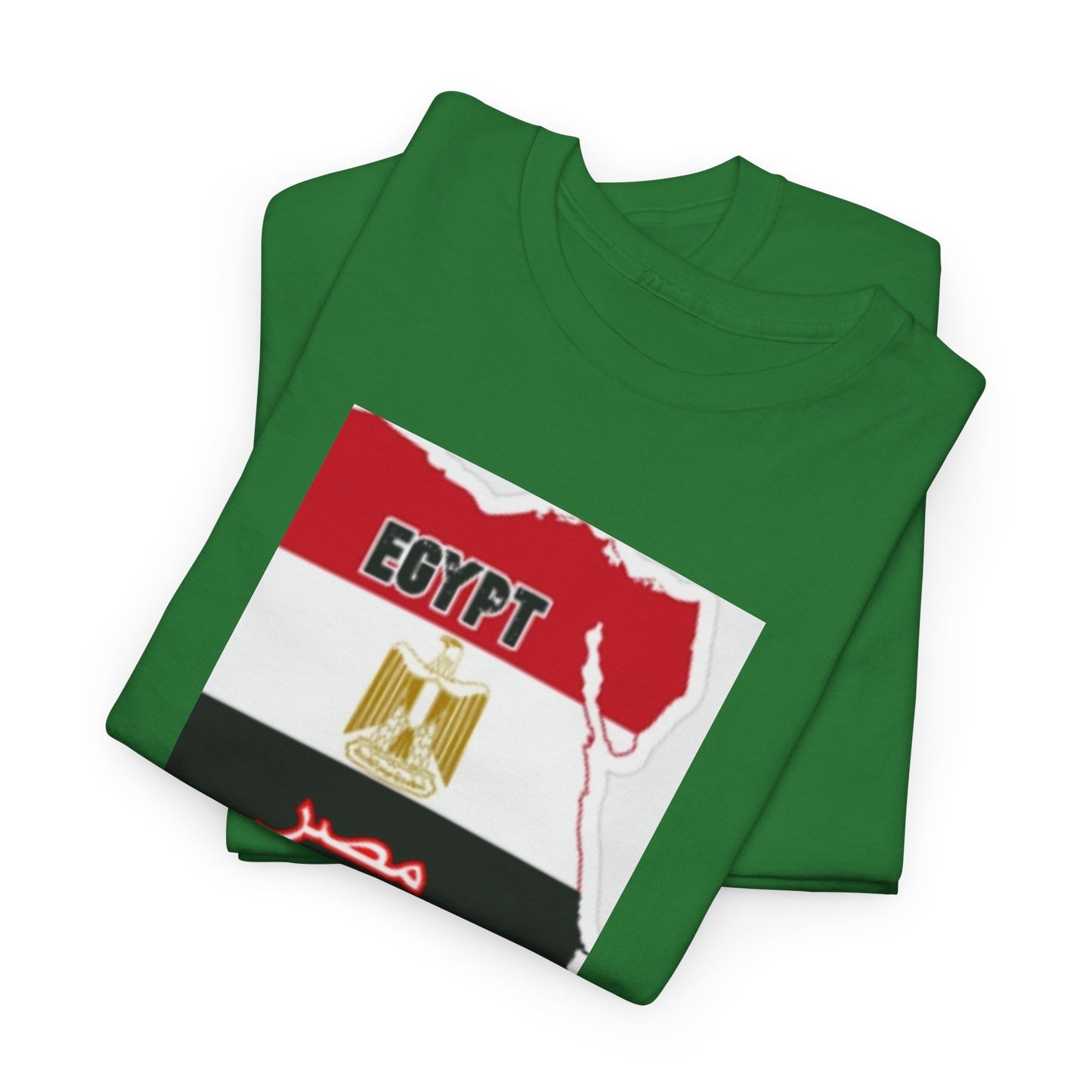 Unisex Heavy Cotton Tee -- Egypt flag and map