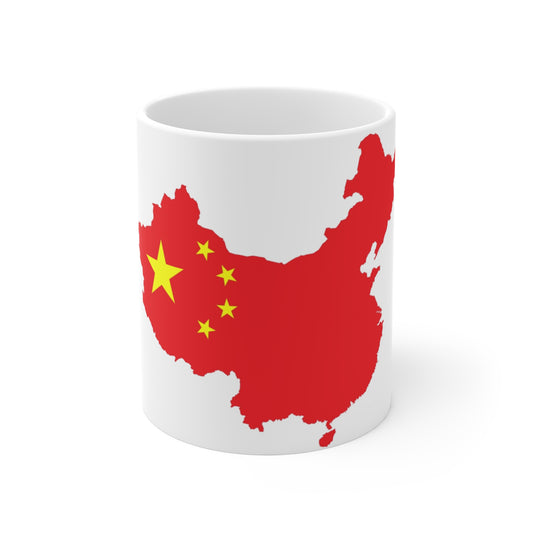 Mug 11oz -- china flag and map