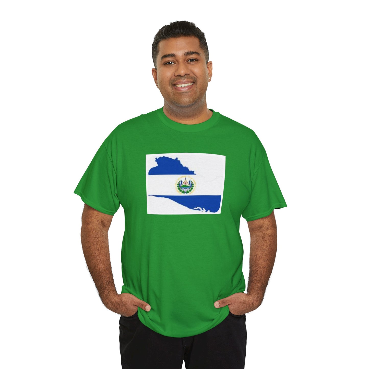 Unisex Heavy Cotton Tee -- el Salvador flag and map