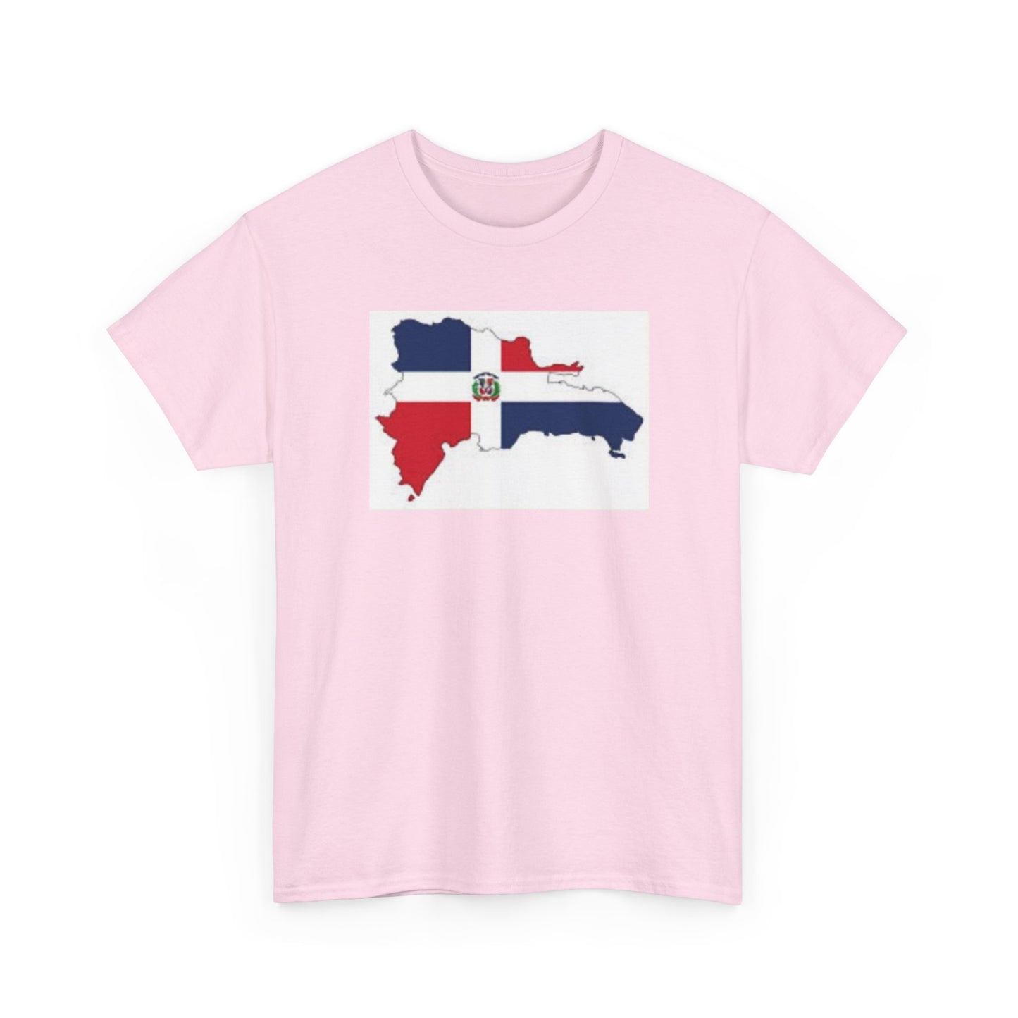 Unisex Heavy Cotton Tee -- Dominican Republic flag and map