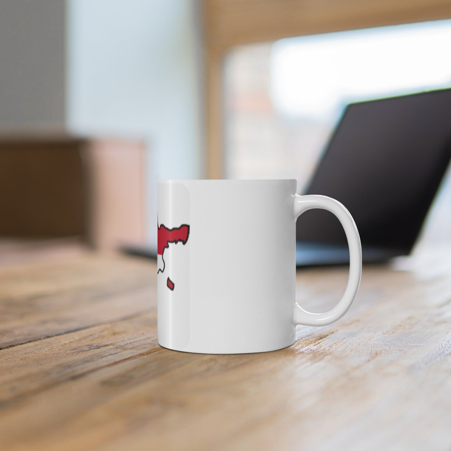 Mug 11oz -- Denmark flag and map