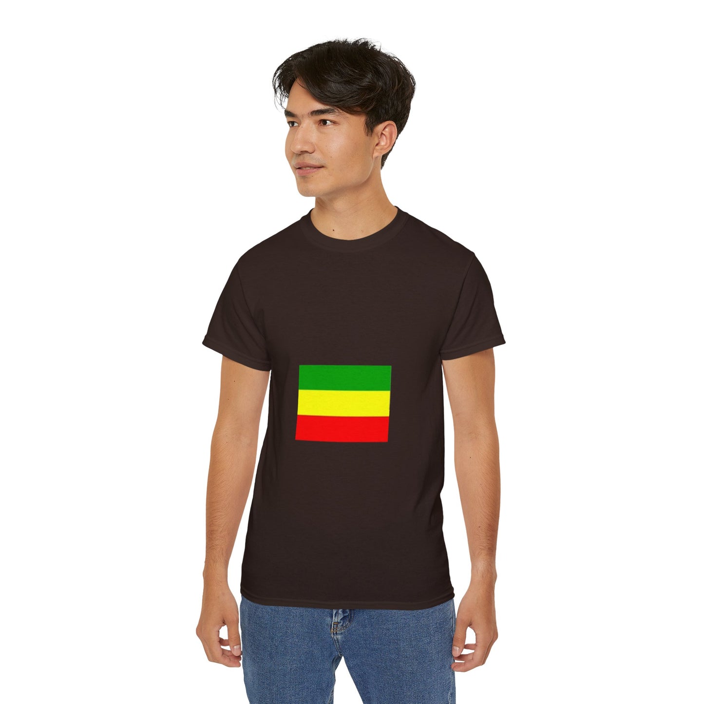 Unisex Ultra Cotton Tee - Ethiopan Flag no star