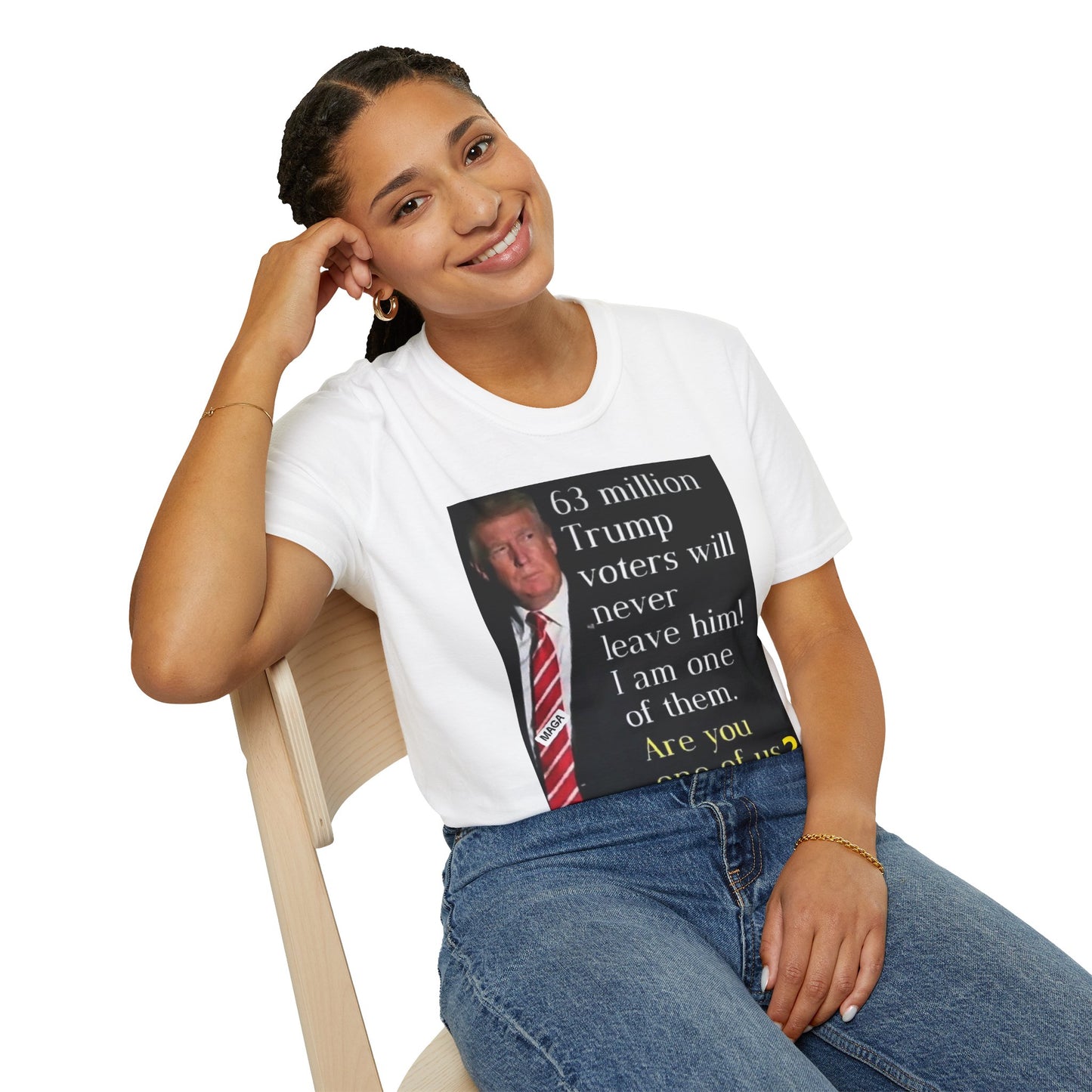 Unisex Softstyle T-Shirt -- Trump 2024