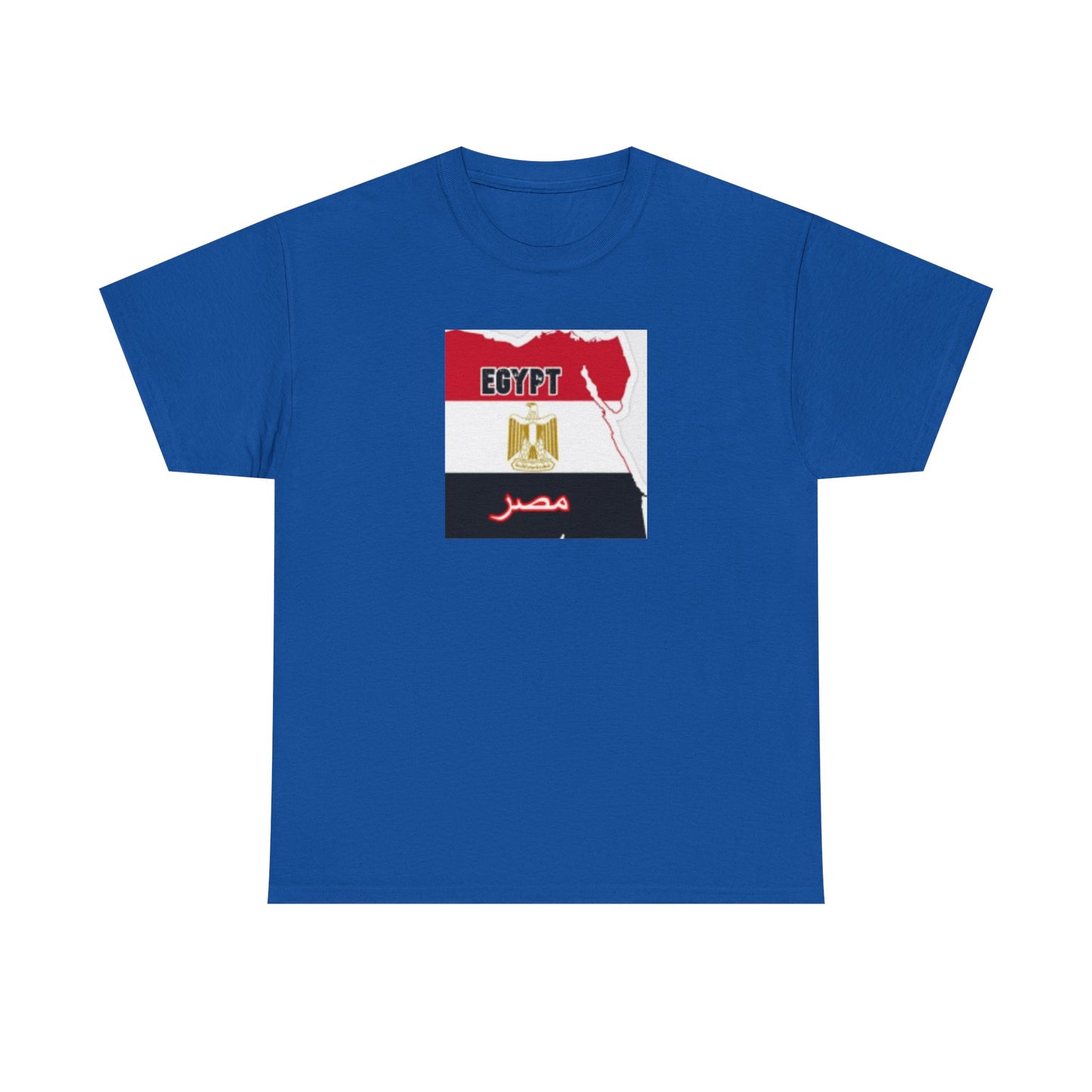 Unisex Heavy Cotton Tee -- Egypt flag and map
