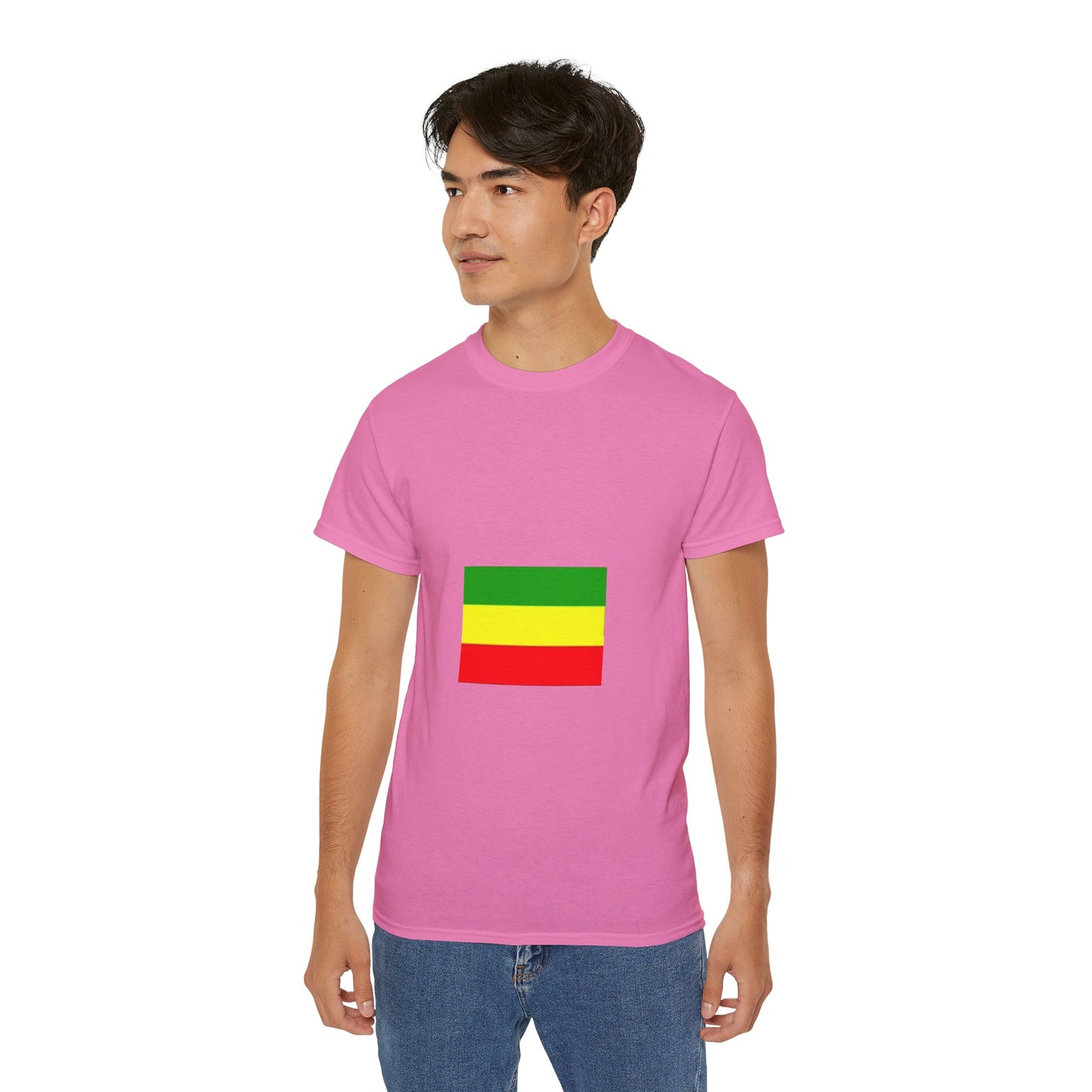 Unisex Ultra Cotton Tee - Ethiopan Flag no star