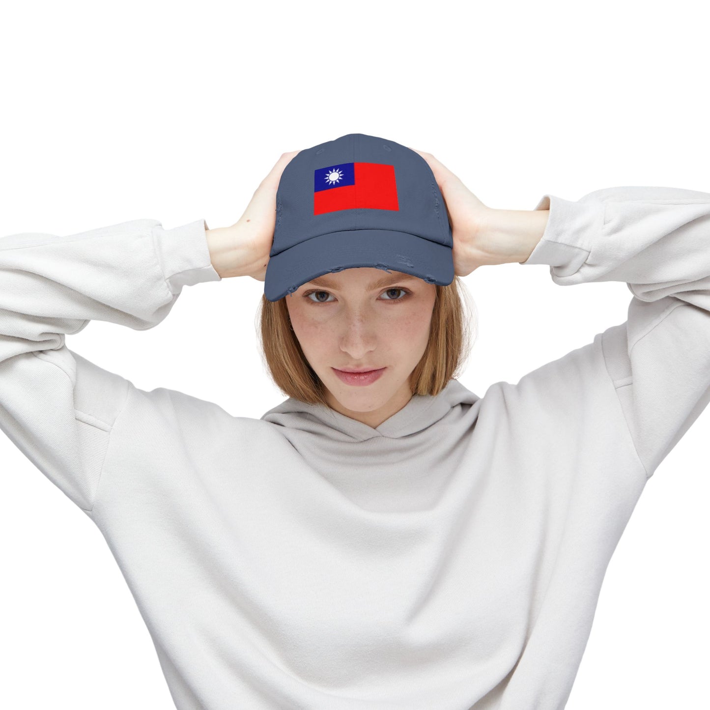 Unisex Distressed Cap -- Taiwan