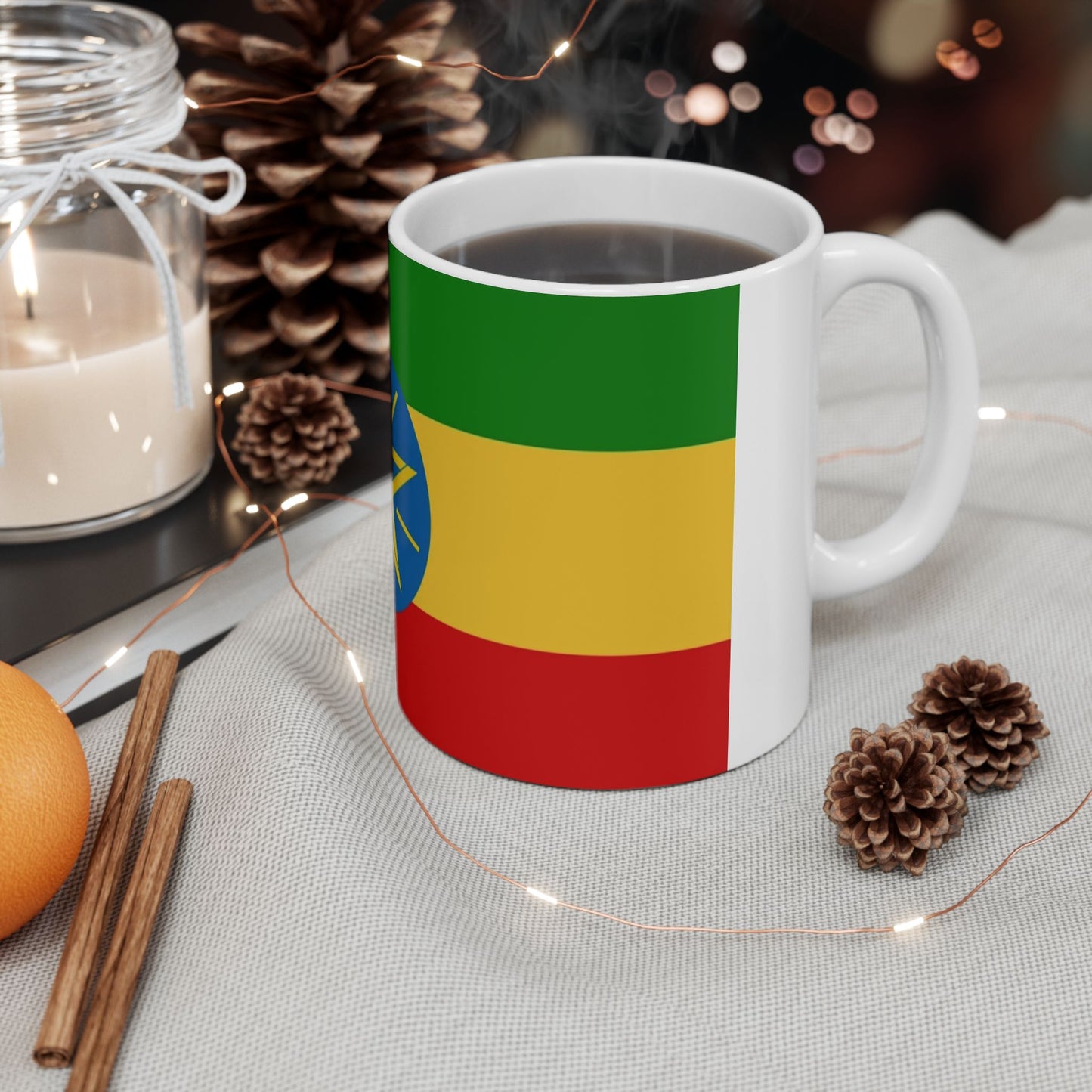 Ceramic Mug 11oz ZZ -- Ethiopian Federl Flag