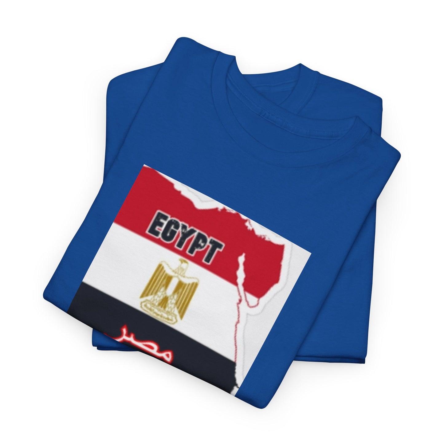 Unisex Heavy Cotton Tee -- Egypt flag and map