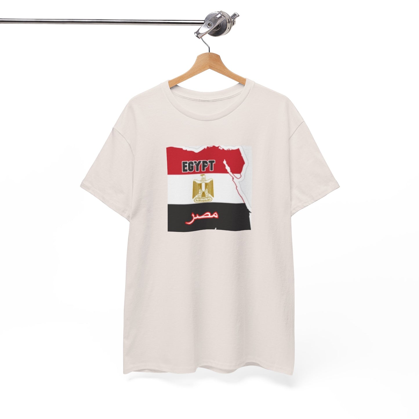 Unisex Heavy Cotton Tee -- Egypt flag and map