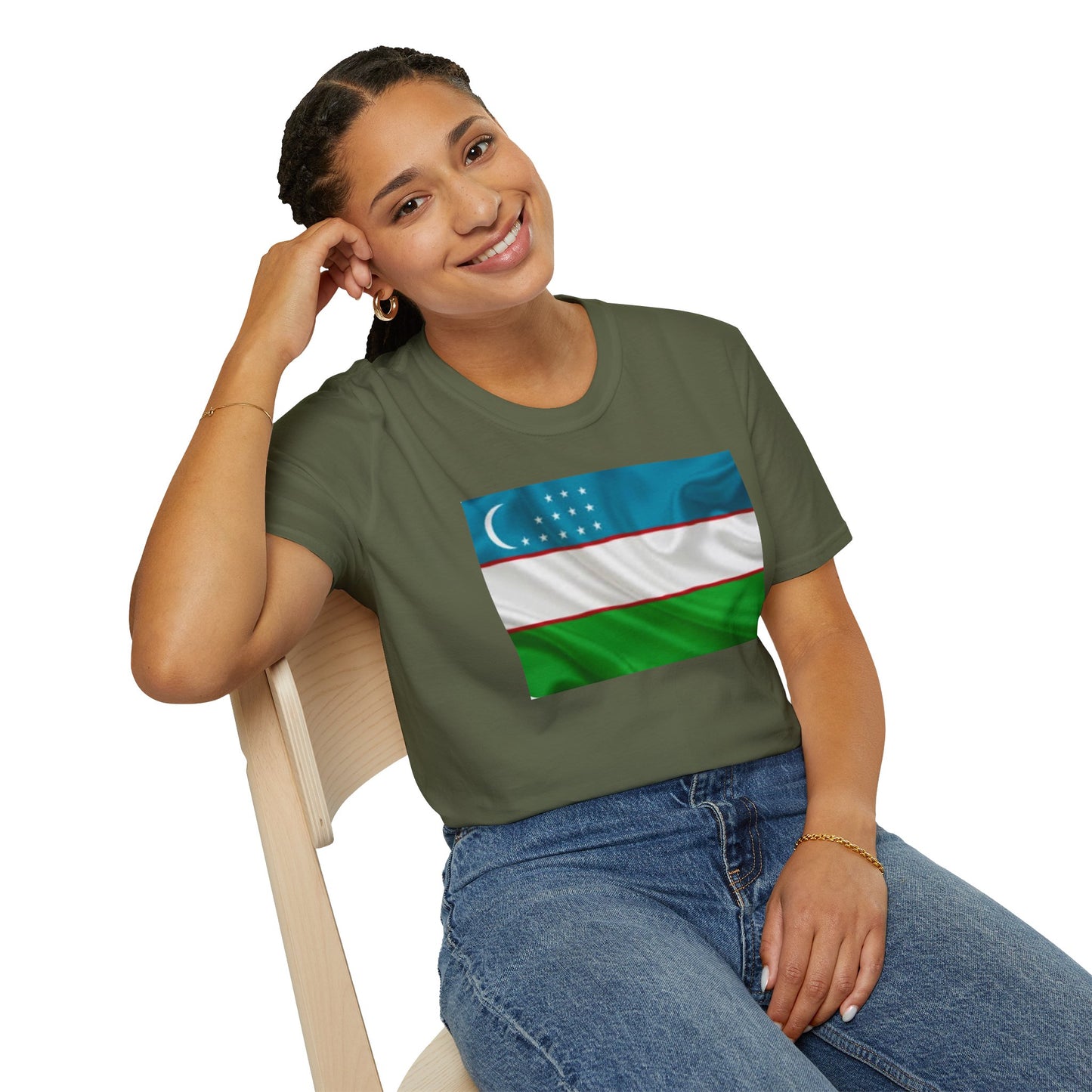 Unisex Softstyle T-Shirt -- Uzbekistan