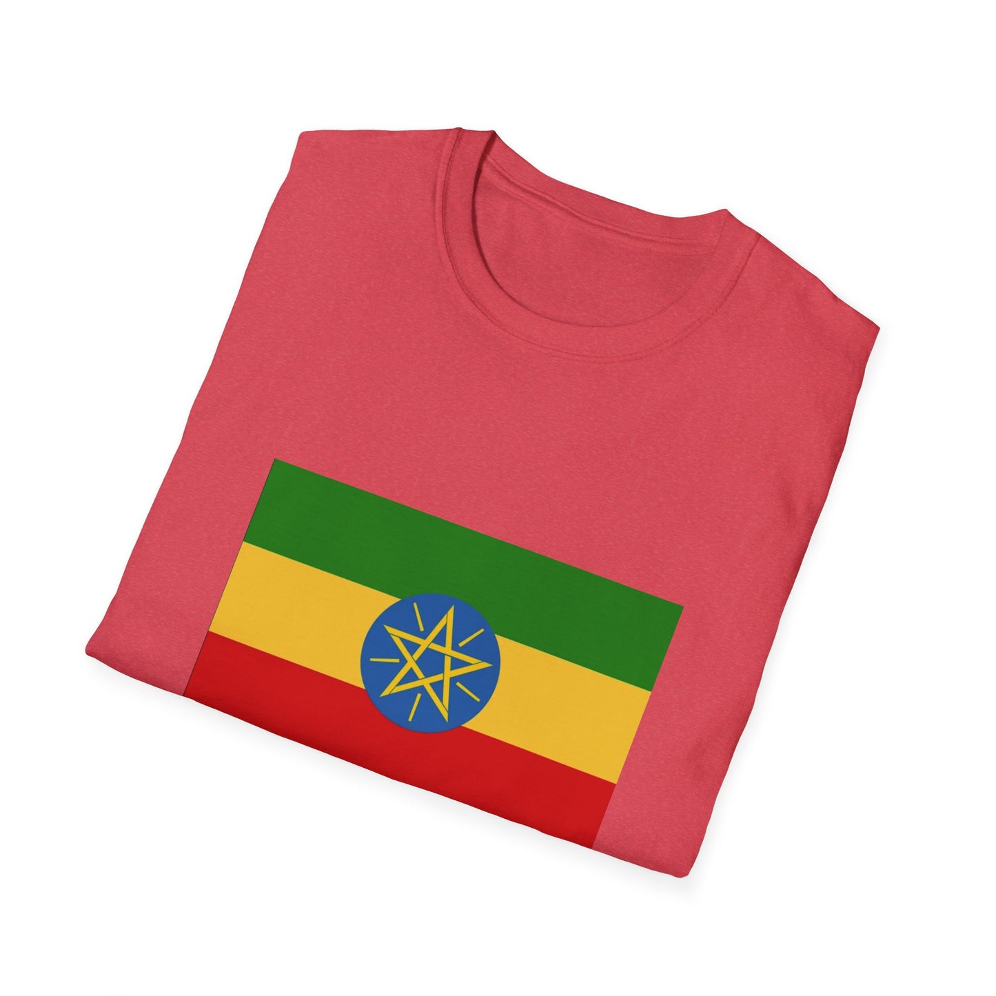 Unisex Softstyle T-Shirt -- Ethiopia Federal Flag